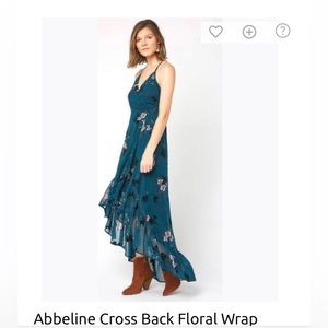 Abbeline cross wrap floral dresss